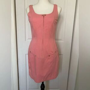 90s Anne Klein Sample Dress Bubble Gum Pink Dress